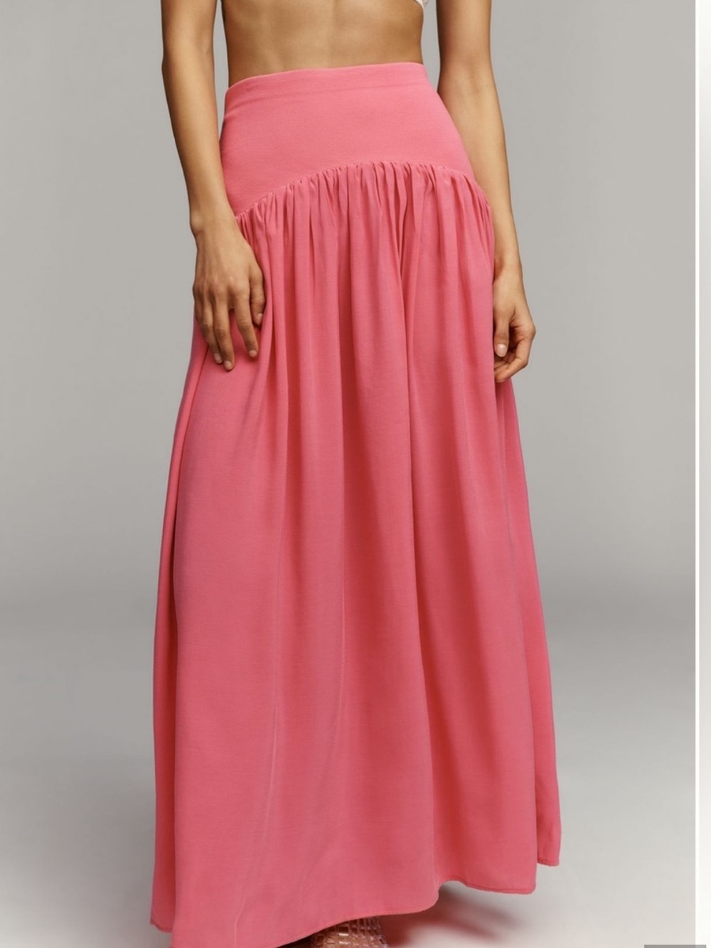 Anthropologie Maeve Drop Waist Maxi Skirt